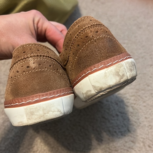 Men’s 9.5 J. shoe Novello Suede Men wingtip low tops color: Dachshund - Picture 5 of 9